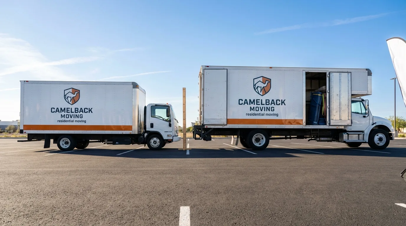 Moving truck size capacity guide in East Northport
